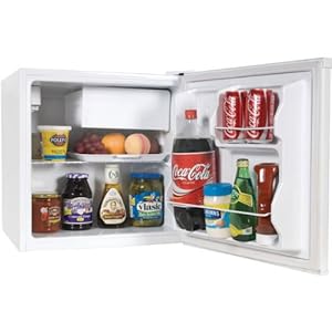 Haier HCR17W 1.7-Cubic Foot Refrigerator/Freezer, White Haier HCR17W 1.7-Cubic Foot Refrigerator/Freezer, White