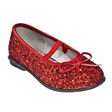 Toddler Girls Circo® Adelaide Glitter Ballet Shoes - Red