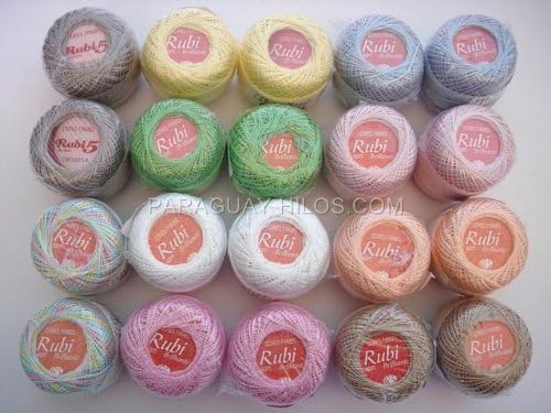 Lot 30 Balls Pastel Shades Size 8 Perle/pearl Cotton Threads for Crochet, Hardanger, Cross Stitch, Needlepoint and Other Hand Embroidery Crafts