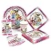 Slumber Party Tableware Set with Invitations (40 pc)