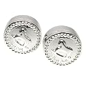 Silver Plated Rocking Horse First Tooth & Curl Box Gift Set