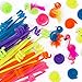 Horizon Group USA Neon Fuzzy Sticks. Pipe Cleaner, Bendi Sticks, Chenille Stem- 200 Pack, Neon