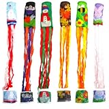 Festive 6-pack of Seasonal Decorative Windsocks