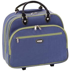 Baggallini Rolling Tote Bag,Steel Blue,one size