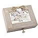 Cottage Garden Mom Luckiest Person I Have You Natural Taupe Wood Locket Music Box Plays Wonderful World