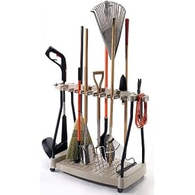 Yard Tool Organizer Rack