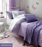 Catherine Lansfield Flutterbye Lilac Double Duvet Cover Set