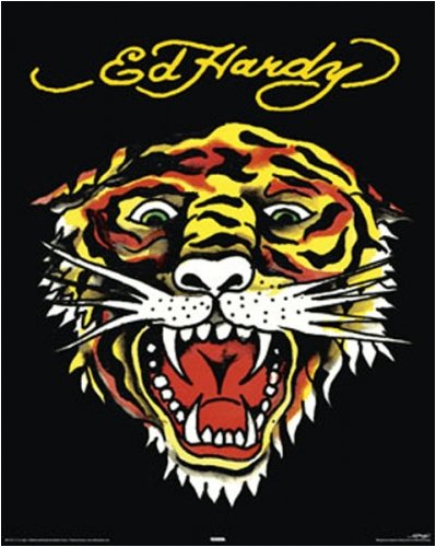 Ed Hardy - Mini Poster (Tiger) (Size: 16 x 20)