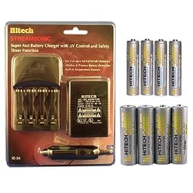 Hitech- Super Fast Charger and 4 AA and 4 AAA Rechargeable Batteries for Kids' Electronics Learning... by Hand Held Games