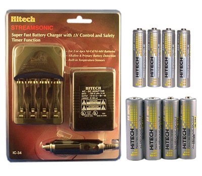 51XheWXZY%2BL Hitech  Super Fast Charger & 4 AA and 4 AAA Rechargeable Batteries for Kids Electronics Learning System