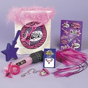 6 Sets of Girls Diva Rock 7 Piece Party Favor Package