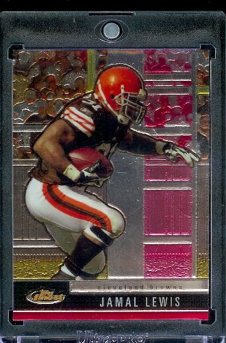 2008 Topps Finest Football Card - Jamal Lewis / Cleveland Browns / NFL Trading Card in Protective Display Case!