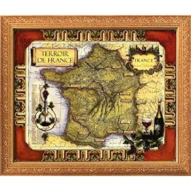 Medium Wine Map (H) II Framed Art Poster Print, 18x15