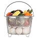 Aoizta Steamer Basket for Instant Pot Accessories 6 qt or 8 quart - 2 Tier Stackable 18/8 Stainless Steel Mesh Strainer Basket - Silicone Handle - Vegetable Steamer Insert, Egg Basket, Pasta Strainer