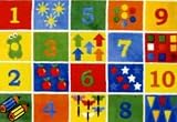 LA Rug Number Blocks Rug 39x58