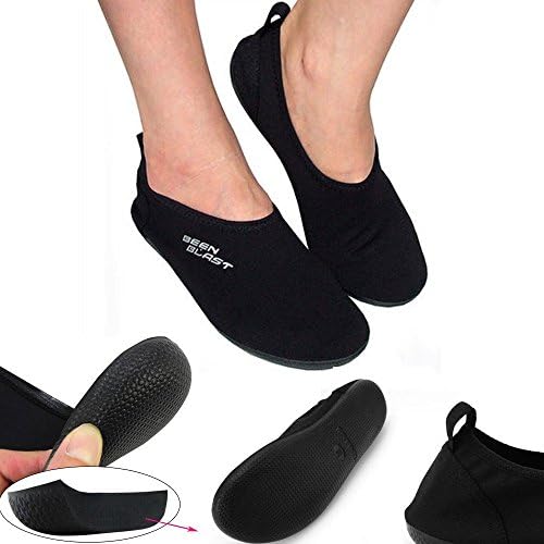 Shusox barefoot water shoes cushion slipper slip-on flexible flat for yoga beach exercise (M - M(5-6) / W(6-7))