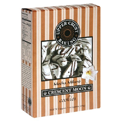 Upper Crust Baking, Mocha Milano Crescent Moon Cookies, 7-Ounce Units (Pack of 6) by Crescent Moon Cookies