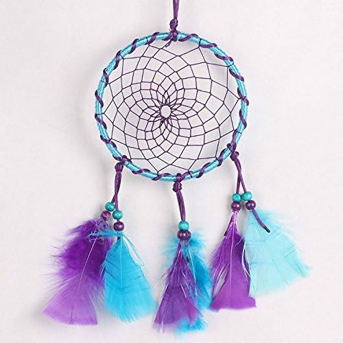 FLYCAMEL Circle-shaped Dream Catcher with Feathers Wall Hanging Decoration Ornament for Wall Hanging