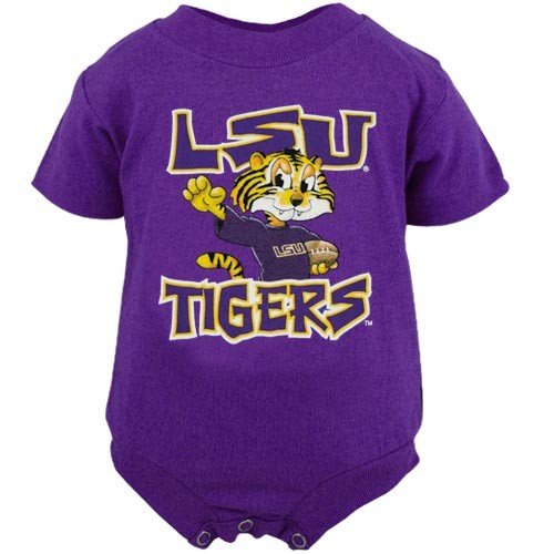 LSU Tigers Purple Infant Character Creeper (6 Months)
