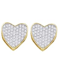 0.33CT-DIA HEART EARRINGS