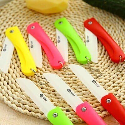 Folding ceramic knife for fruit vegetable sushi Eco free faca de ceramica kitchen knives cooking tools Novelty households 5146