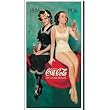 Coca-Cola Tin Metal Sign : 50th Anniversary Bathers