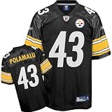 Reebok Pittsburgh Steelers Troy Polamalu Replica Jersey XX Large