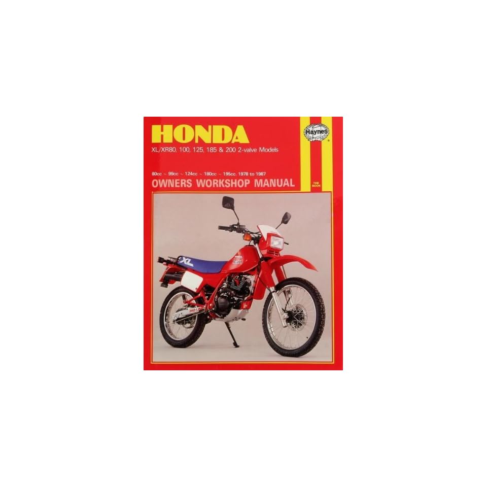 Haynes Honda XL/XR 80, 100, 125, 185, 200cc 78 87