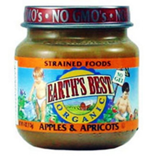 Earth's Best 2nd Apples & Apricots, 4 Ounce Jars (Pack of 24) by Earth's Best
