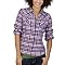 Mossimo Supply Co. Juniors Plaid Top - New Pink/Purple/Navy