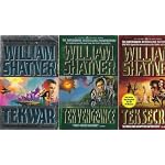 3 Book Set of Science Fiction by William Shatner; Tekwar, Tek Vengeance, Tek Secret book cover