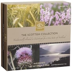Edinburgh Tea & Coffee Company, The Scottish Collection 4-Flavor Variety Pack, 40-Count Tea Sachets