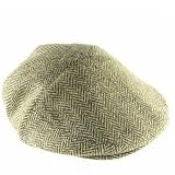 100% WOOL HERRINGBONE IVY DRIVER GOLF CAP HAT * BROWN - Large / Extra Large
