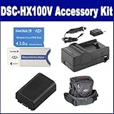 Sony DSC-HX100V Digital Camera Accessory Kit includes: ST60S Case, SDM-109  ....