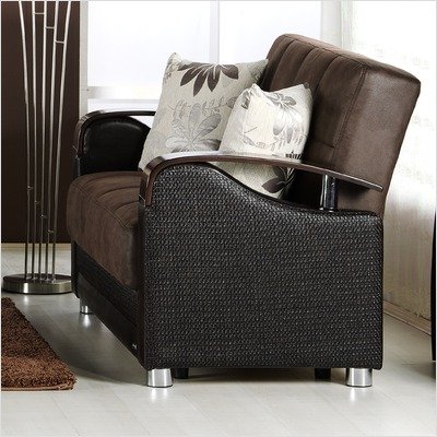 Luna Loveseat in Chocolate