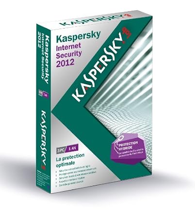 Kaspersky internet security 2012 (3 postes, 1 an)