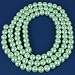 Green Round Glass Pearl Chinese Loose Beads 8mm 1 Str