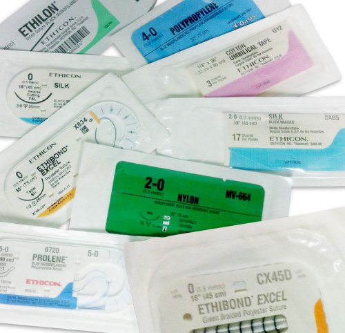 100 First Aid Learning Suture Kit, Variety Mixture w/2 FREE Instruments On Sale