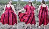 BatikSpiralButterflySundressandJacket in Red