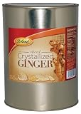 Roland Sliced Crystallized Ginger, 6-Pound Can