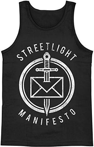 Streetlight Manifesto Men's Dead Letter Black Mens Tank Small Black