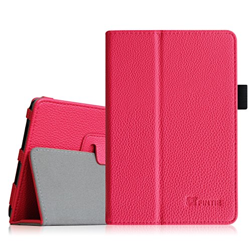 Fintie Premium PU Leather Case Cover for 7 Inch Tablet inclu. Dragon Touch Y88X Plus / Y88X 7, Alldaymall A88X 7, NeuTab N7S Pro 7 / N7 Pro 7, NPOLE Tablet 7 (Compatible List in Description), Magenta