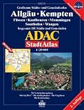 ADAC Stadtatlanten, Gro&szlig;raum St&auml;dte- und Gemeindeatlas Allg&auml;u, Kempten: F&uuml;ssen, Kaufbeuren, Memmingen, Sonthofen, Wangen - Grossraum St&auml;dte- und .. - 181 St&auml;dte und Gemeinden - 1:20000 - GPS-genau - ADAC Kartografie