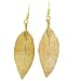 24 Karat Gold Overlay Leaf Dangle earrings 24 Karat Gold Overlay Leaf Dangle earrings