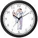 Ballerina and Ballet Dancer Couple No.2 - Wall Clock by WatchBuddy Timepieces (Hunter Green Frame)