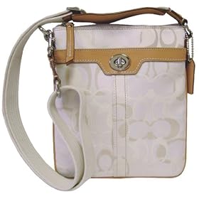 Click here to buy AUTHENTIC COACH HAMPTONS OPTIC SIGNATURE SWING PACK 41258 (Khaki Natural) by Coach.