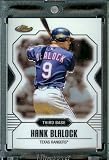 2007 Topps Finest #117 Hank Blalock Baseball Card Texas Rangers - Mint Condition - Shipped In Protective Display Case !!