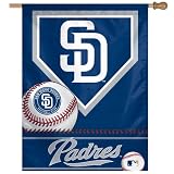MLB San Diego Padres 27-by-37 Inch Vertical Flag
