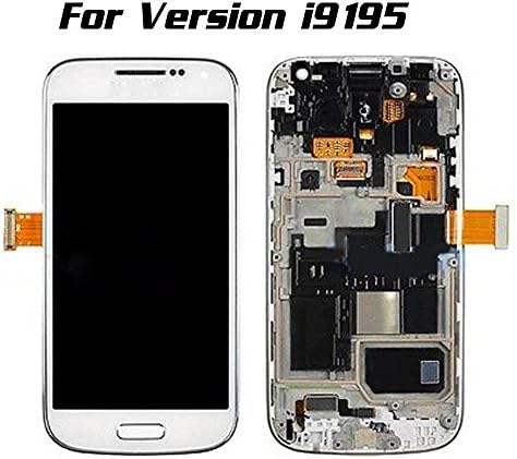 Original OEM White Full LCD Touch Screen Digitizer Assembly with Frame for Samsung Galaxy S4 Mini I9195