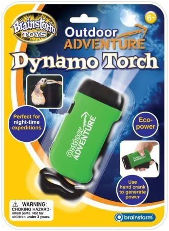 Brainstorm Toys Outdoor Adventure Dynamo Torch by Eureka Toys